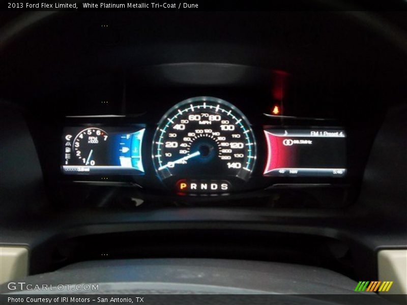 White Platinum Metallic Tri-Coat / Dune 2013 Ford Flex Limited