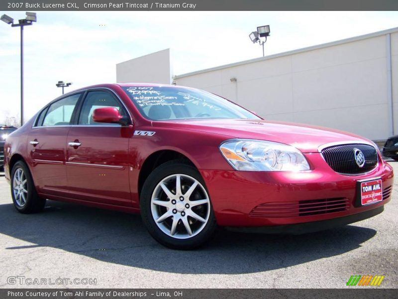 Crimson Pearl Tintcoat / Titanium Gray 2007 Buick Lucerne CXL