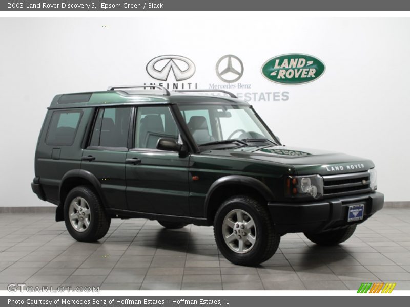 Epsom Green / Black 2003 Land Rover Discovery S