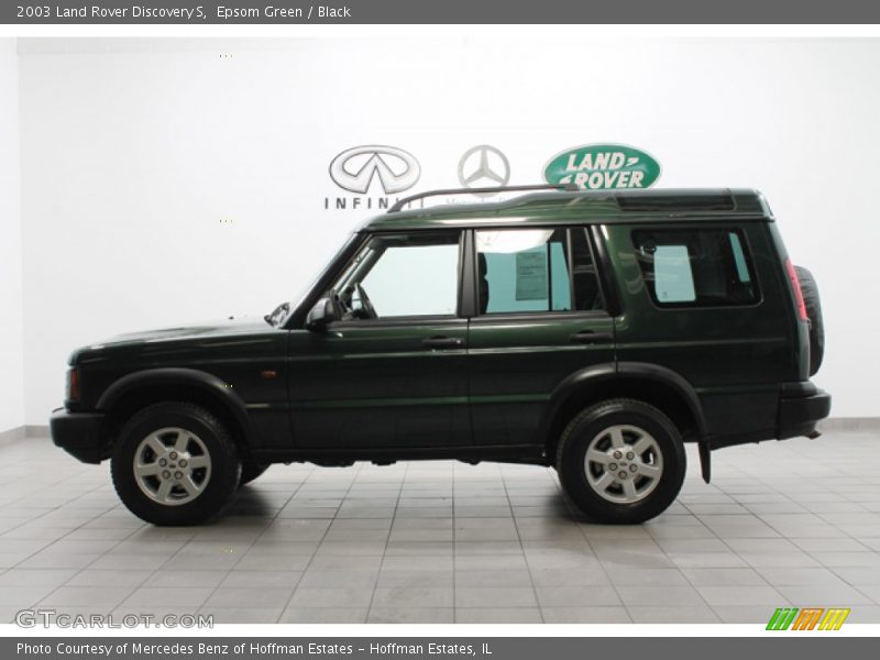 Epsom Green / Black 2003 Land Rover Discovery S