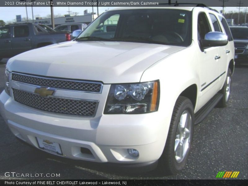 White Diamond Tricoat / Light Cashmere/Dark Cashmere 2013 Chevrolet Tahoe LTZ