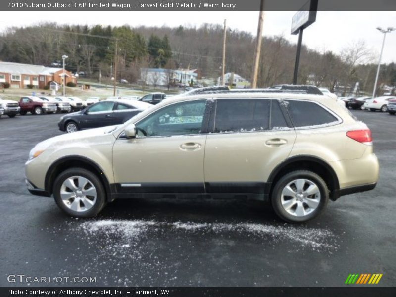 Harvest Gold Metallic / Warm Ivory 2010 Subaru Outback 3.6R Limited Wagon