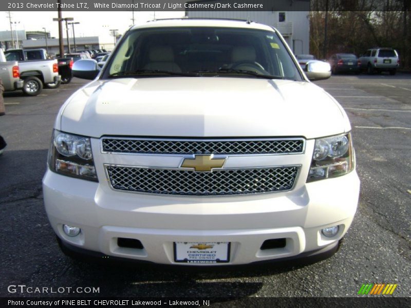 White Diamond Tricoat / Light Cashmere/Dark Cashmere 2013 Chevrolet Tahoe LTZ