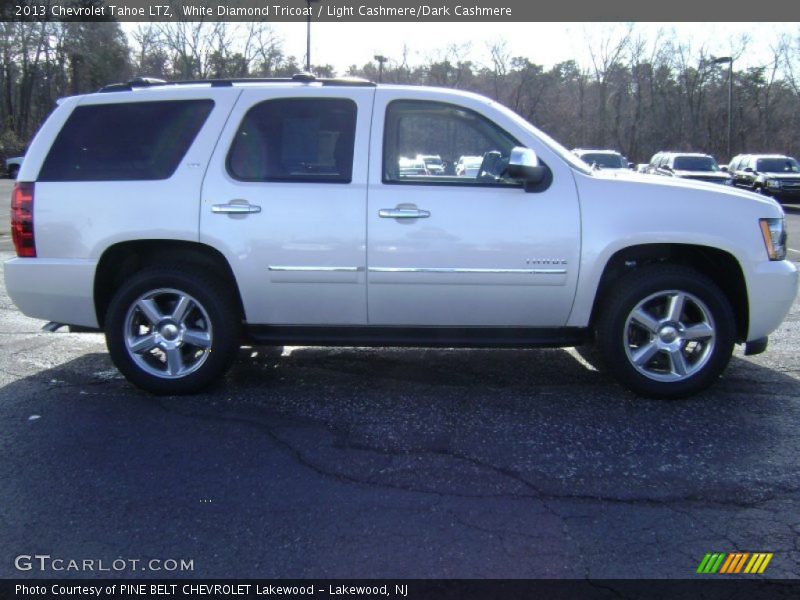 White Diamond Tricoat / Light Cashmere/Dark Cashmere 2013 Chevrolet Tahoe LTZ