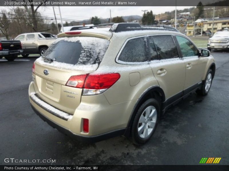 Harvest Gold Metallic / Warm Ivory 2010 Subaru Outback 3.6R Limited Wagon