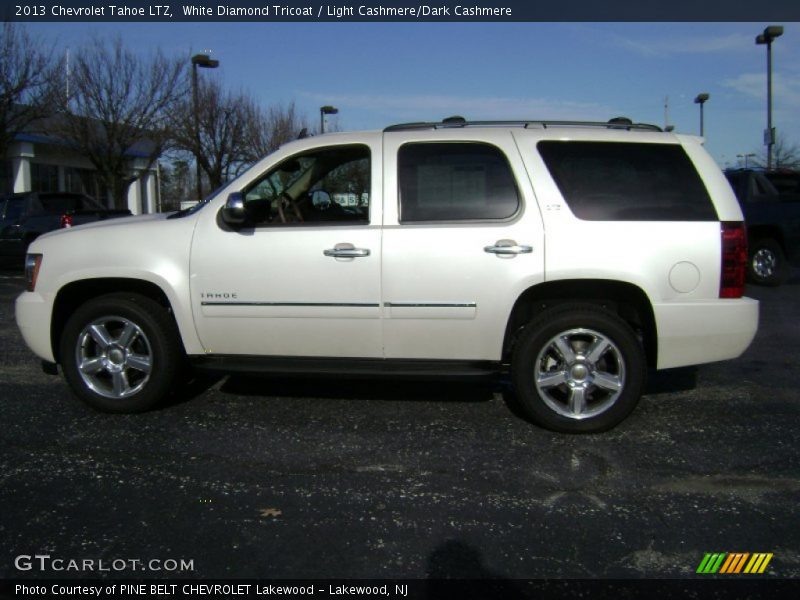 White Diamond Tricoat / Light Cashmere/Dark Cashmere 2013 Chevrolet Tahoe LTZ