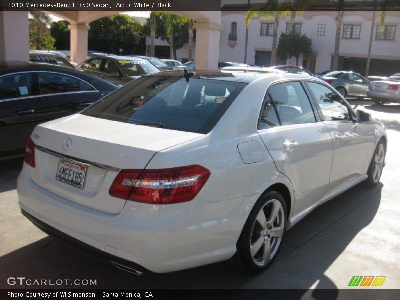 Arctic White / Black 2010 Mercedes-Benz E 350 Sedan