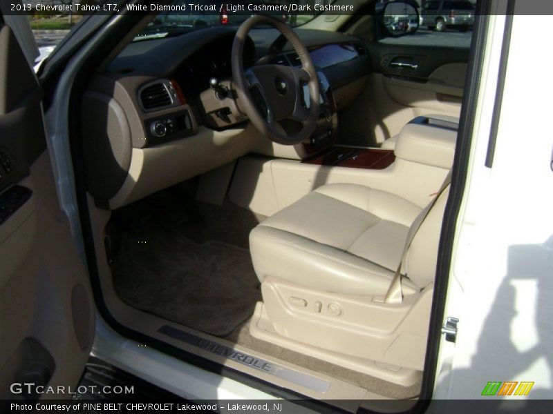 White Diamond Tricoat / Light Cashmere/Dark Cashmere 2013 Chevrolet Tahoe LTZ