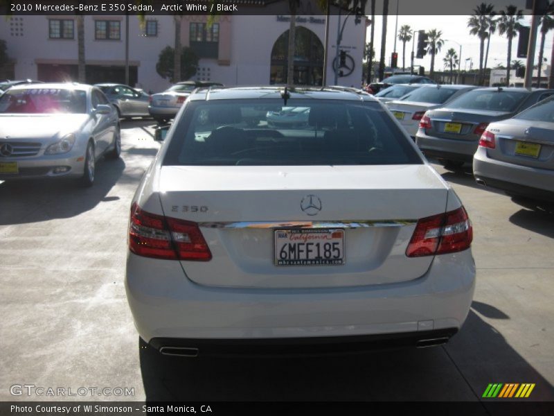 Arctic White / Black 2010 Mercedes-Benz E 350 Sedan