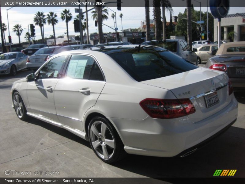 Arctic White / Black 2010 Mercedes-Benz E 350 Sedan
