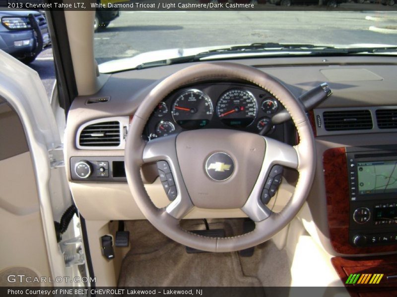 White Diamond Tricoat / Light Cashmere/Dark Cashmere 2013 Chevrolet Tahoe LTZ
