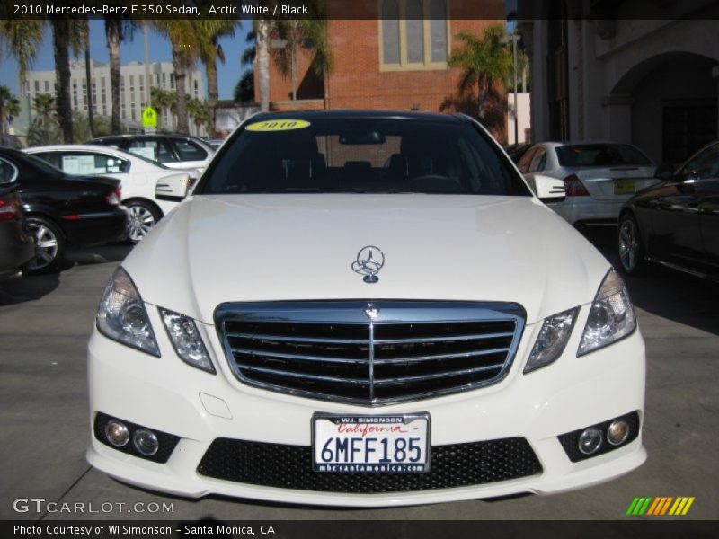 Arctic White / Black 2010 Mercedes-Benz E 350 Sedan