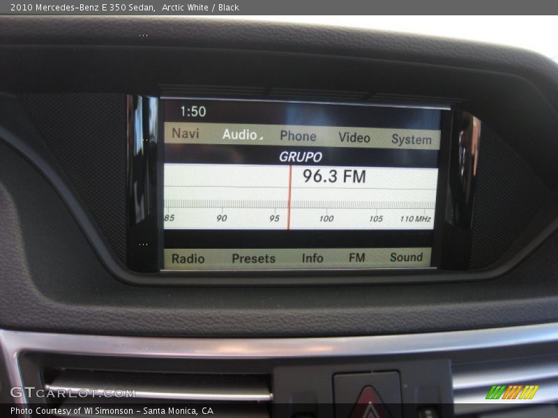 Arctic White / Black 2010 Mercedes-Benz E 350 Sedan