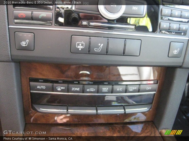 Arctic White / Black 2010 Mercedes-Benz E 350 Sedan