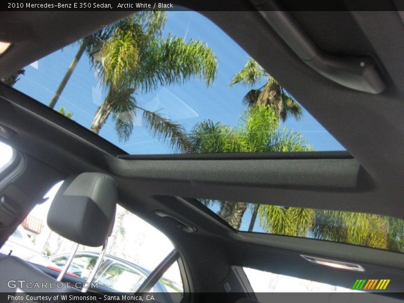 Arctic White / Black 2010 Mercedes-Benz E 350 Sedan