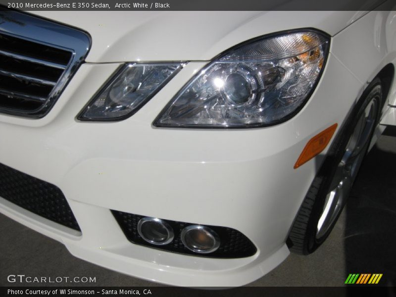Arctic White / Black 2010 Mercedes-Benz E 350 Sedan