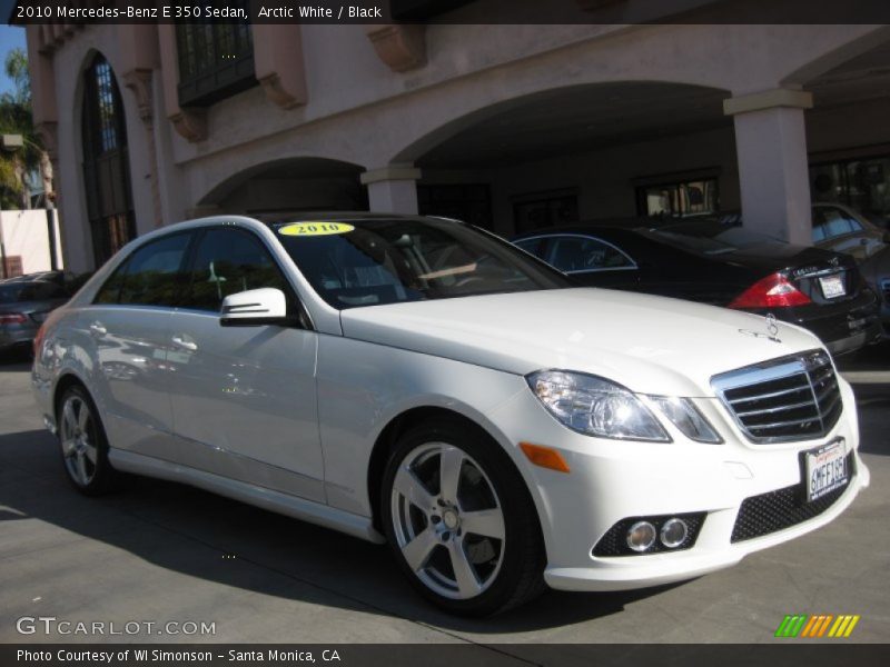 Arctic White / Black 2010 Mercedes-Benz E 350 Sedan