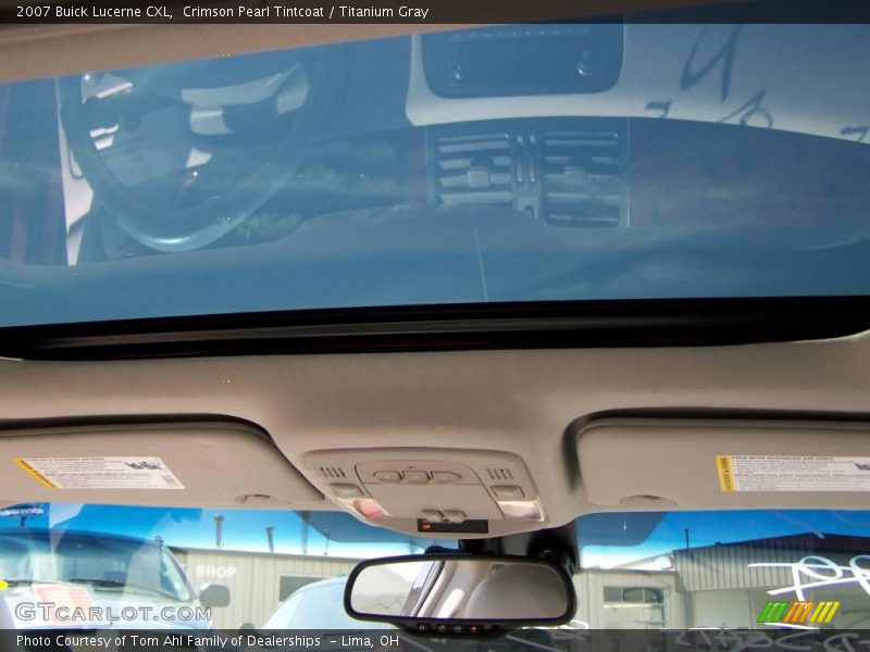 Crimson Pearl Tintcoat / Titanium Gray 2007 Buick Lucerne CXL
