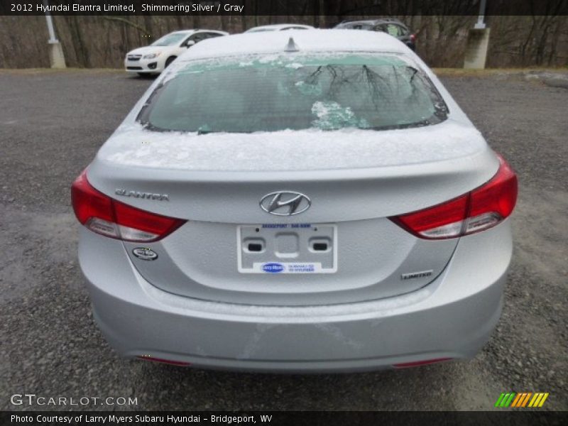 Shimmering Silver / Gray 2012 Hyundai Elantra Limited