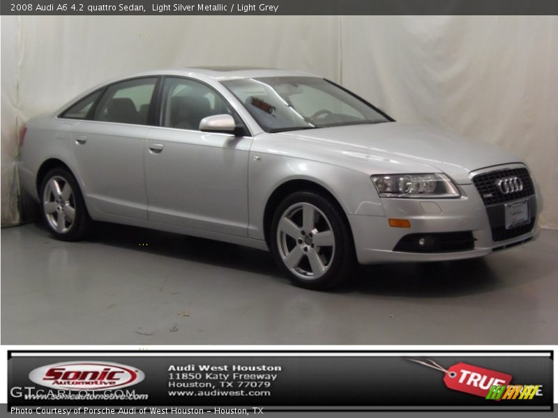 Light Silver Metallic / Light Grey 2008 Audi A6 4.2 quattro Sedan