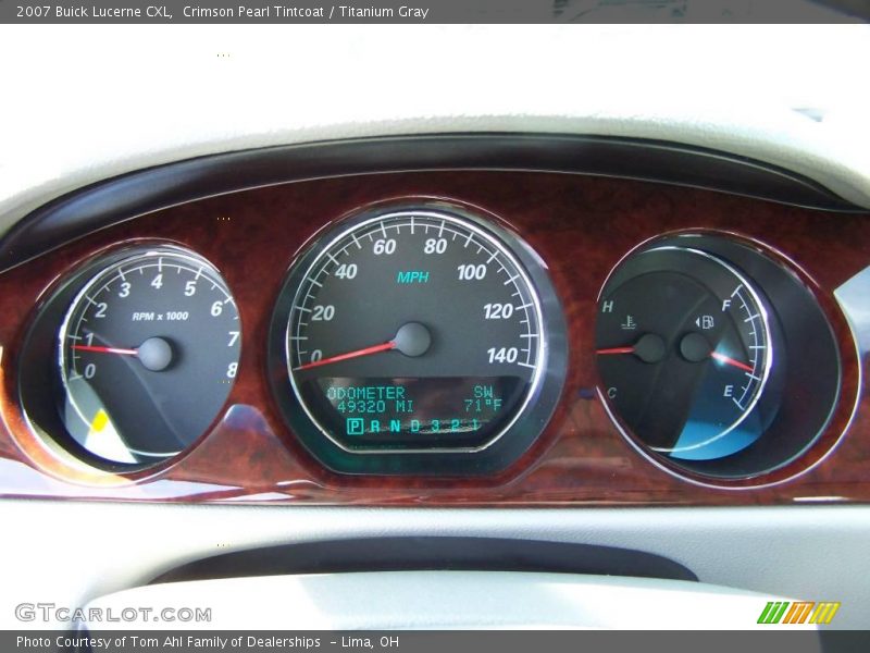 Crimson Pearl Tintcoat / Titanium Gray 2007 Buick Lucerne CXL