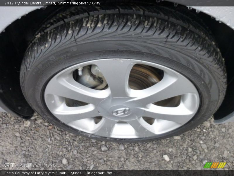 Shimmering Silver / Gray 2012 Hyundai Elantra Limited
