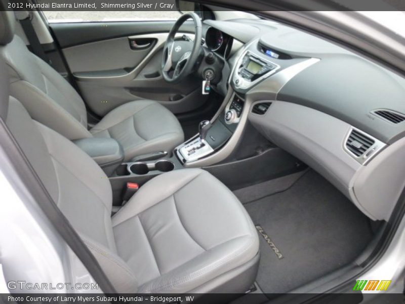 Shimmering Silver / Gray 2012 Hyundai Elantra Limited