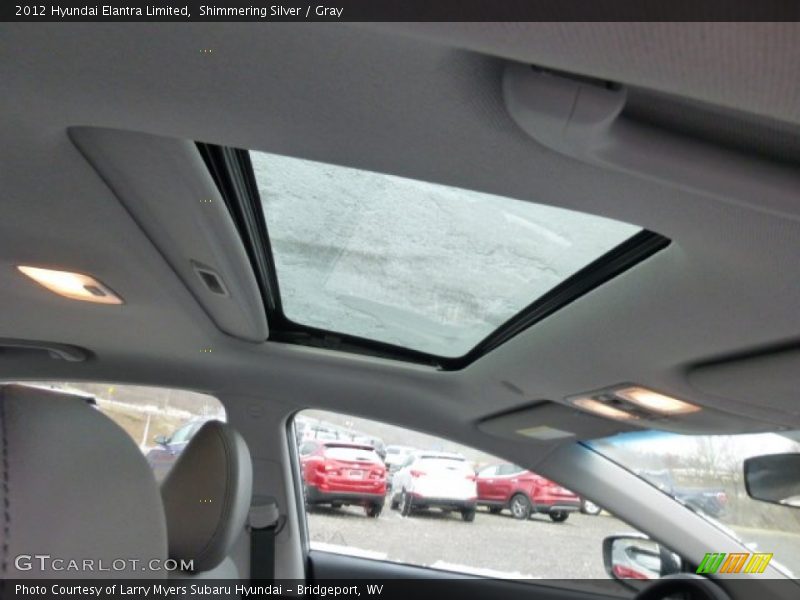 Shimmering Silver / Gray 2012 Hyundai Elantra Limited