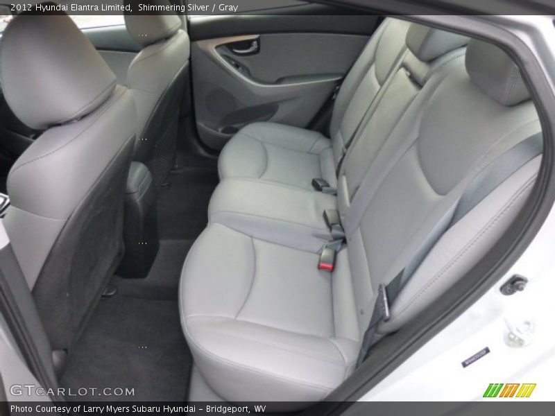 Shimmering Silver / Gray 2012 Hyundai Elantra Limited