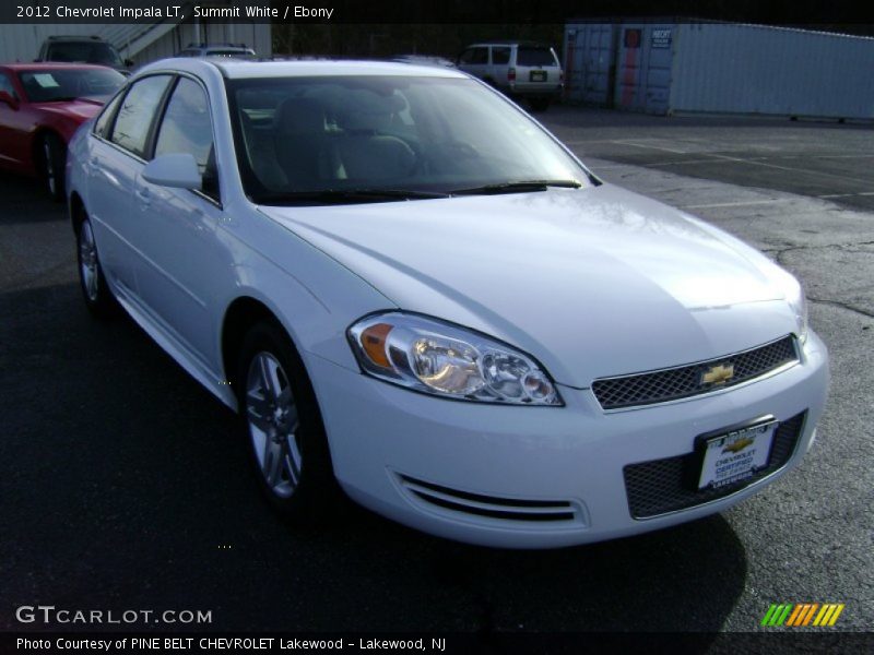 Summit White / Ebony 2012 Chevrolet Impala LT