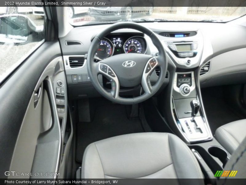 Shimmering Silver / Gray 2012 Hyundai Elantra Limited