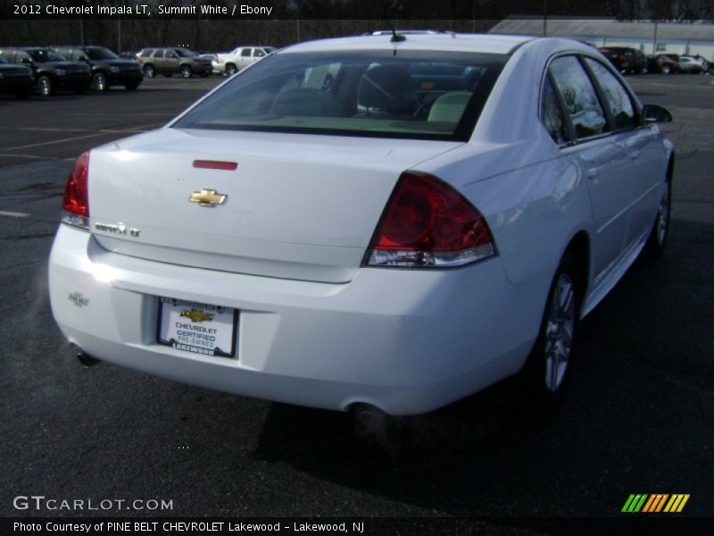 Summit White / Ebony 2012 Chevrolet Impala LT