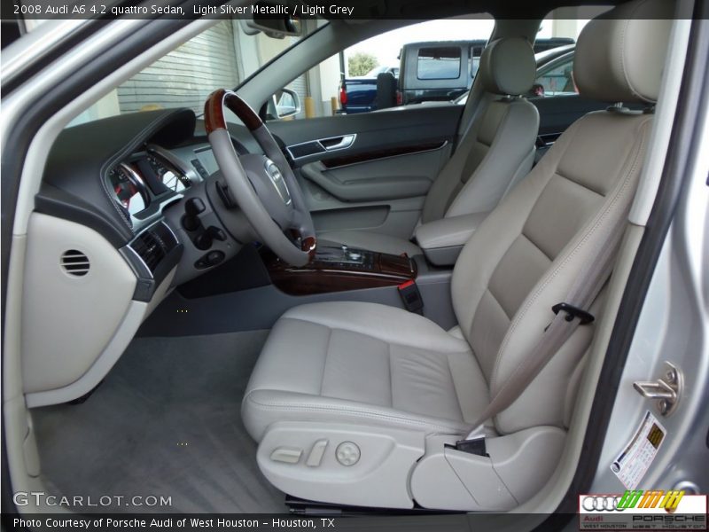 Light Silver Metallic / Light Grey 2008 Audi A6 4.2 quattro Sedan