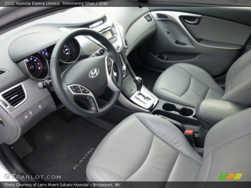 Shimmering Silver / Gray 2012 Hyundai Elantra Limited