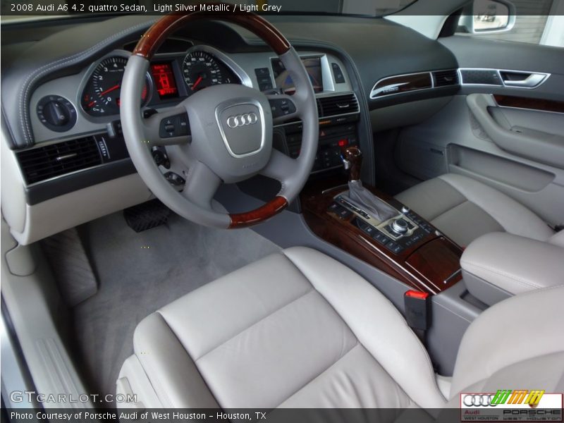 Light Silver Metallic / Light Grey 2008 Audi A6 4.2 quattro Sedan