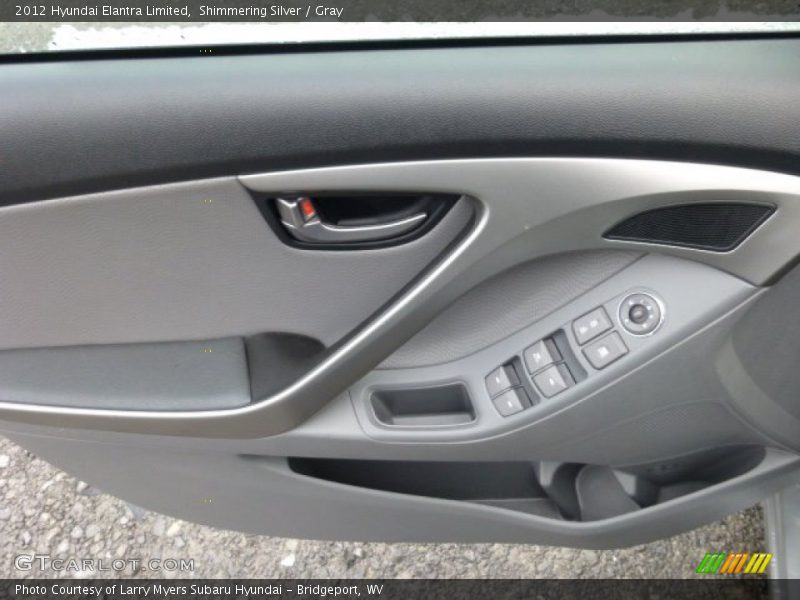 Shimmering Silver / Gray 2012 Hyundai Elantra Limited