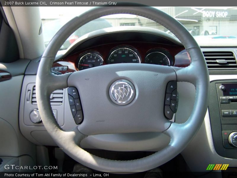 Crimson Pearl Tintcoat / Titanium Gray 2007 Buick Lucerne CXL