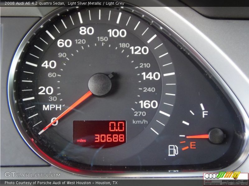 Light Silver Metallic / Light Grey 2008 Audi A6 4.2 quattro Sedan