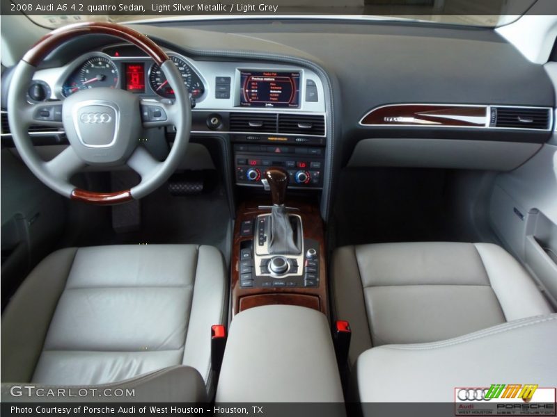 Light Silver Metallic / Light Grey 2008 Audi A6 4.2 quattro Sedan