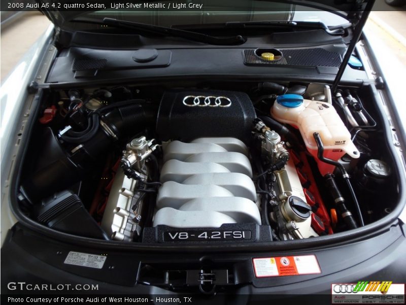 Light Silver Metallic / Light Grey 2008 Audi A6 4.2 quattro Sedan