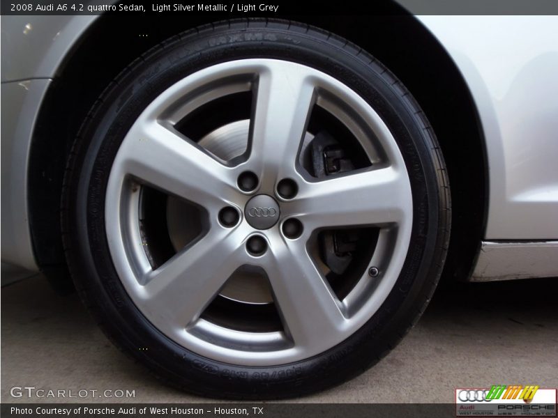 Light Silver Metallic / Light Grey 2008 Audi A6 4.2 quattro Sedan