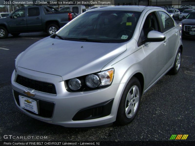 Silver Ice Metallic / Jet Black/Dark Titanium 2013 Chevrolet Sonic LS Sedan