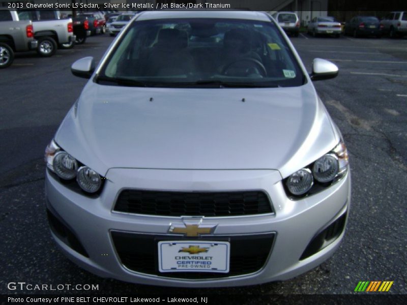 Silver Ice Metallic / Jet Black/Dark Titanium 2013 Chevrolet Sonic LS Sedan