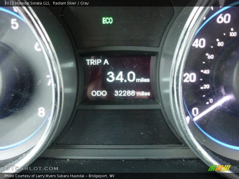 Radiant Silver / Gray 2012 Hyundai Sonata GLS