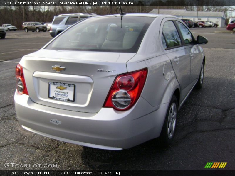 Silver Ice Metallic / Jet Black/Dark Titanium 2013 Chevrolet Sonic LS Sedan