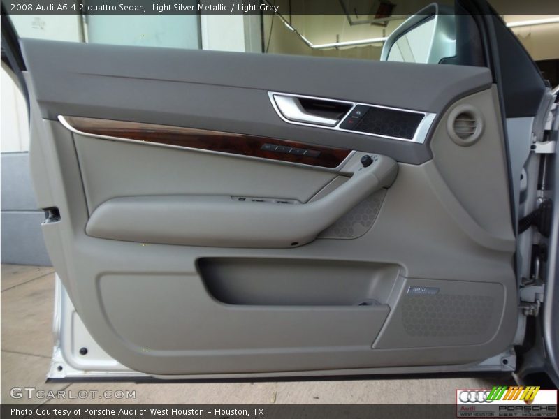 Light Silver Metallic / Light Grey 2008 Audi A6 4.2 quattro Sedan