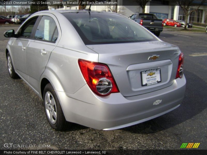 Silver Ice Metallic / Jet Black/Dark Titanium 2013 Chevrolet Sonic LS Sedan