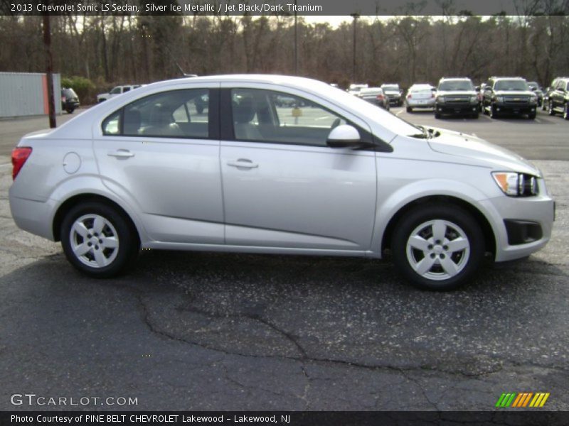 Silver Ice Metallic / Jet Black/Dark Titanium 2013 Chevrolet Sonic LS Sedan