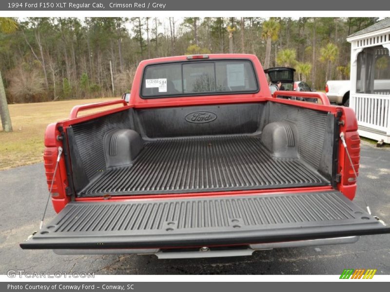 Crimson Red / Grey 1994 Ford F150 XLT Regular Cab