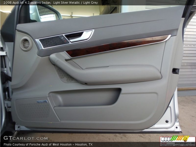 Light Silver Metallic / Light Grey 2008 Audi A6 4.2 quattro Sedan